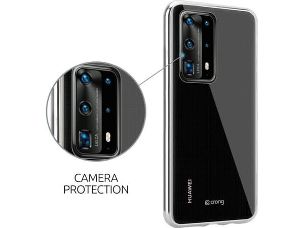 Crong CRG-CRSLIM-HP40P-TRS, Suojus, Huawei, P40 Pro, 16,7 cm (6.58"), Läpinäkyvä