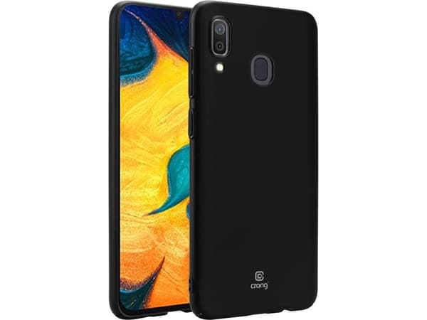 Crong Smooth Skin Case for Samsung Galaxy A30 (black)