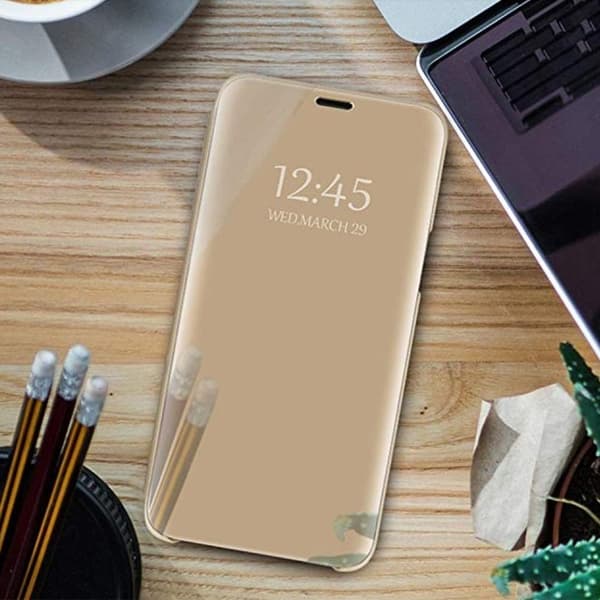 Huawei Y6S - Smart Clear View Fodral - Guld