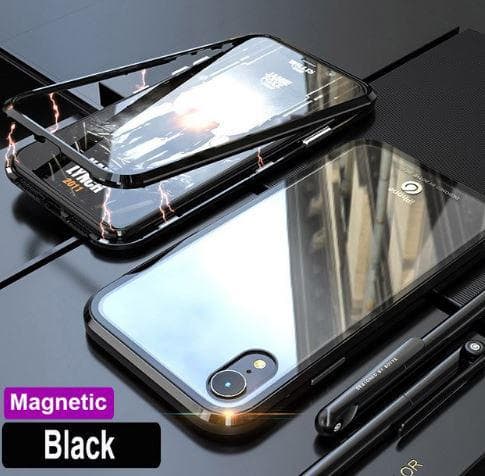 Magnetisk Aluminiummetall  för iphone X svart