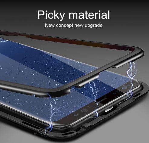 Magnetisk Aluminiummetall  för iphone X svart