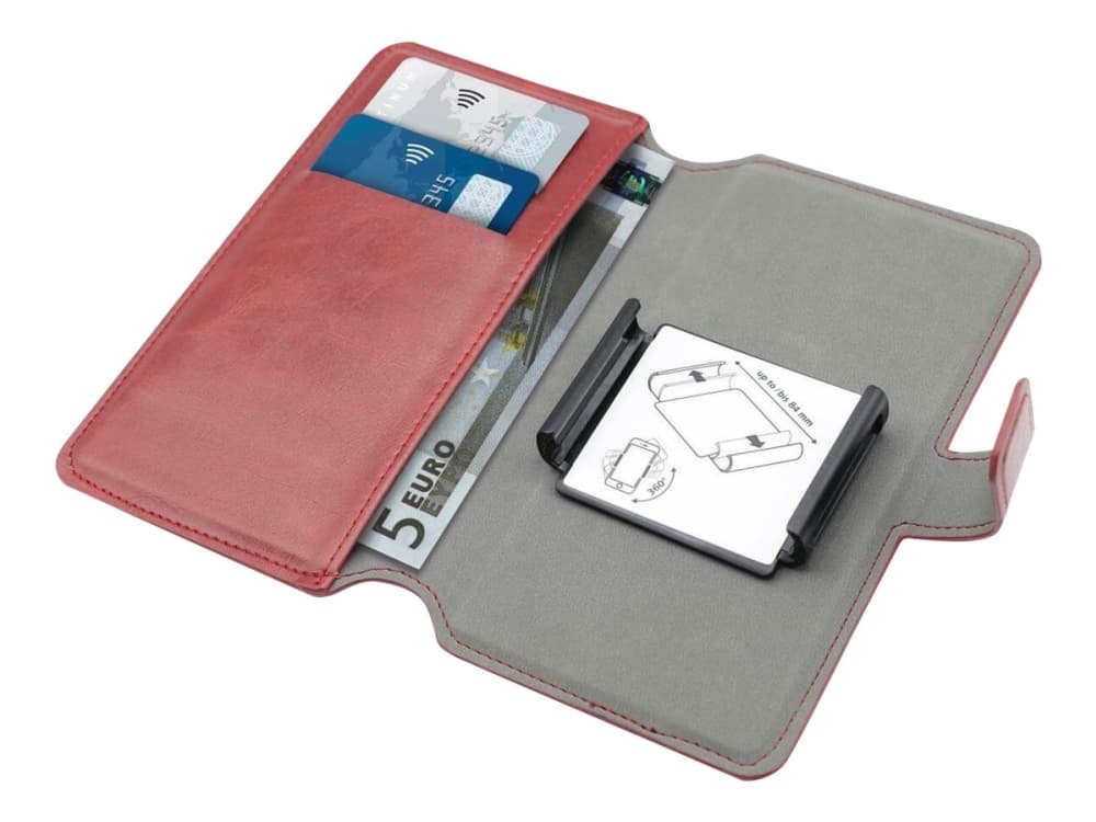 PURO Universal Wallet 360° - XL - lommebok for mobiltelefon - økolær - rød