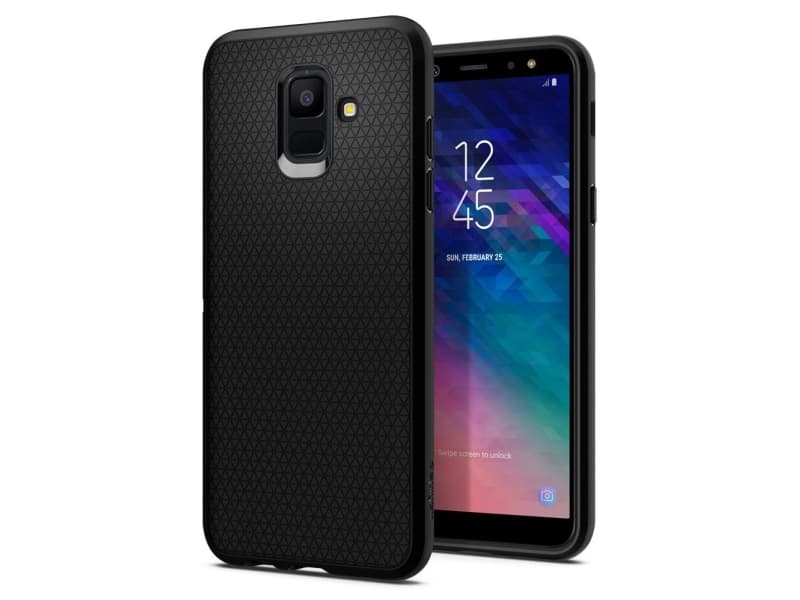 Spigen Liquid Air, Omslag, Samsung, Galaxy A6 (2018), 14,2 cm (5.6"), Svart