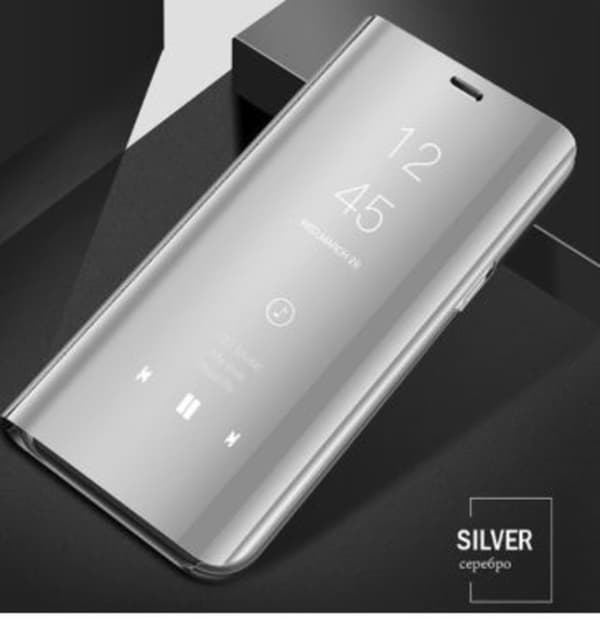 Samsung flip case S9 plus svart Silver