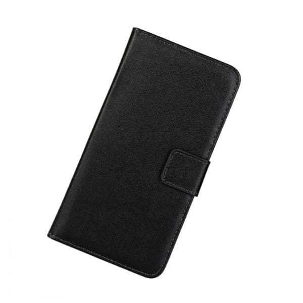Plånboksfodral Samsung Xcover Pro, Äkta skinn, Svart