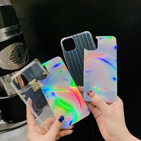 2 in 1 -suojakuori Phone11 Pro -laitteelle, neonvärinen laser