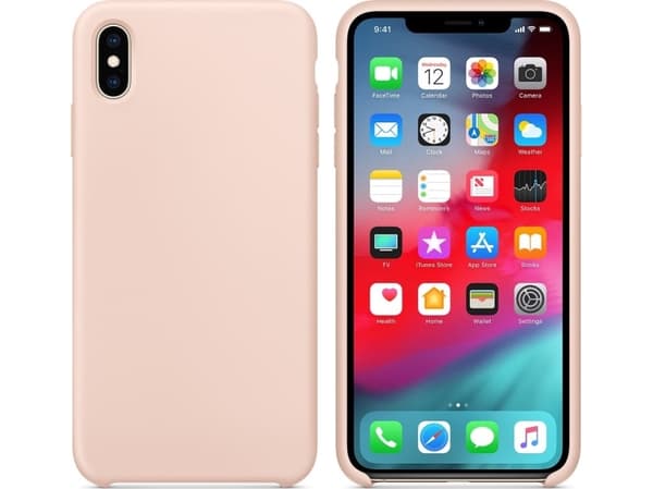 Hurtel Silikonikotelo joustava silikonikotelo iPhone XS Max vaaleanpunainen