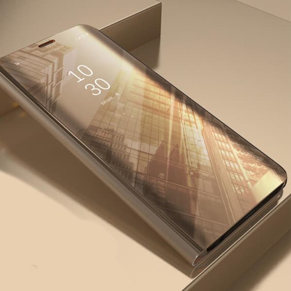 Xiaomi Mi 10 Lite - Smart Clear View Fodral - Guld