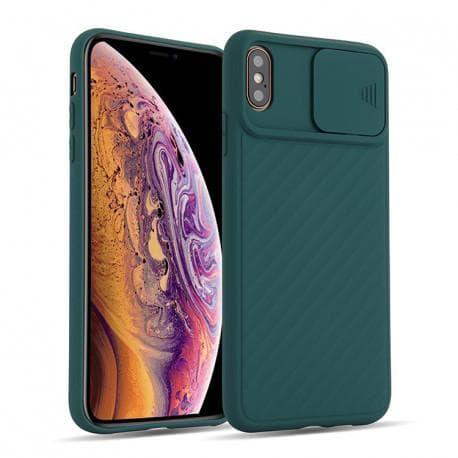 iPhone XS Max Stöttåligt Skal Inbyggd Kamerskydd CamShield