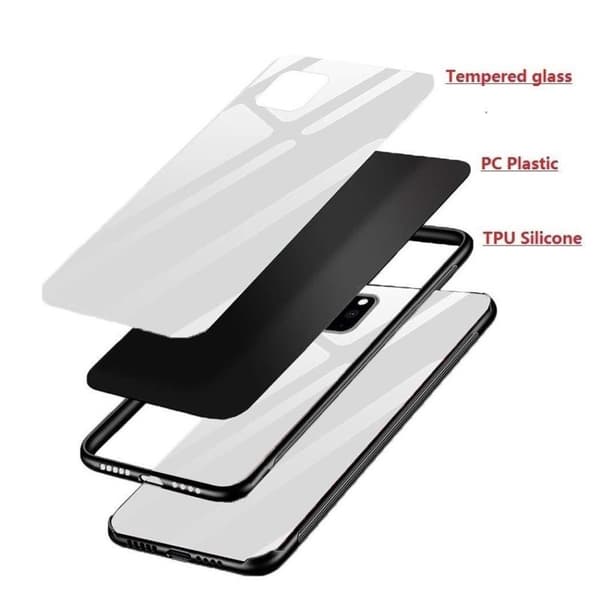 Forcell glas backfodral för iphone Xs max röd