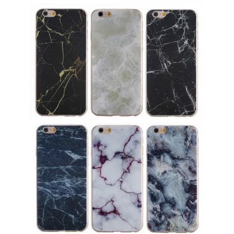 iPhone 6S Plus iskunvaimentava marmorikuori TPU