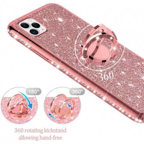 iPhone 12 Pro stødabsorberende cover med Ring Holder Strass