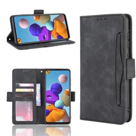 Samsung A21s lompakkokotelo PU-nahka 6-POCKET Winston® V3