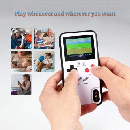 iPhone X/XS Classic Gameboy Case Farveskærm | 36 Små spil