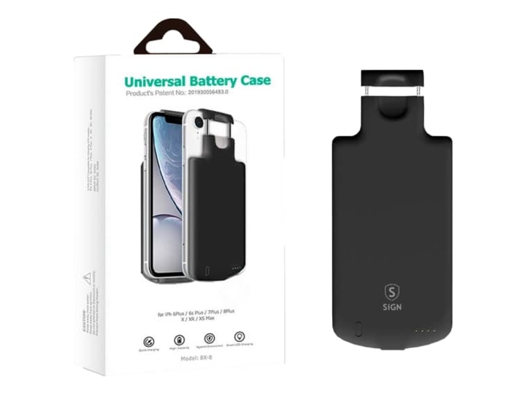 SiGN Universal iPhone Battery Case, black