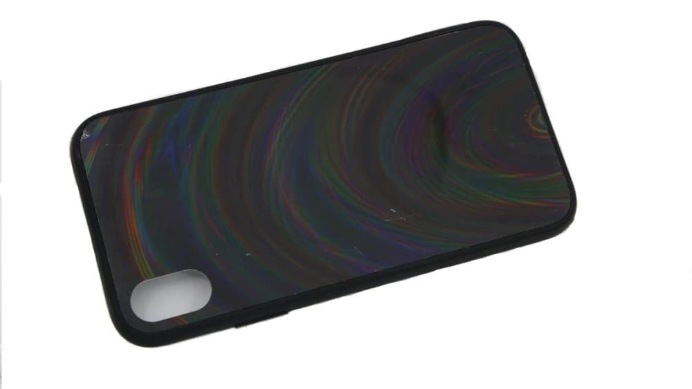 iPhone XR Holografiskt skal PC/TPU Svart