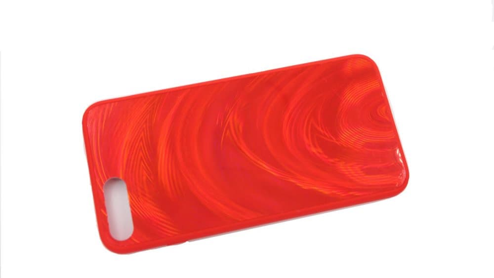 iPhone 7Plus/8Plus Holografiskt skal TPU/PC Röd
