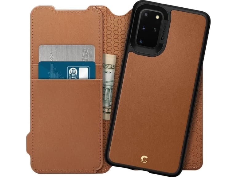 Spigen Spigen Ciel Wallet Sam G985 S20 + brown/brown ACS00774