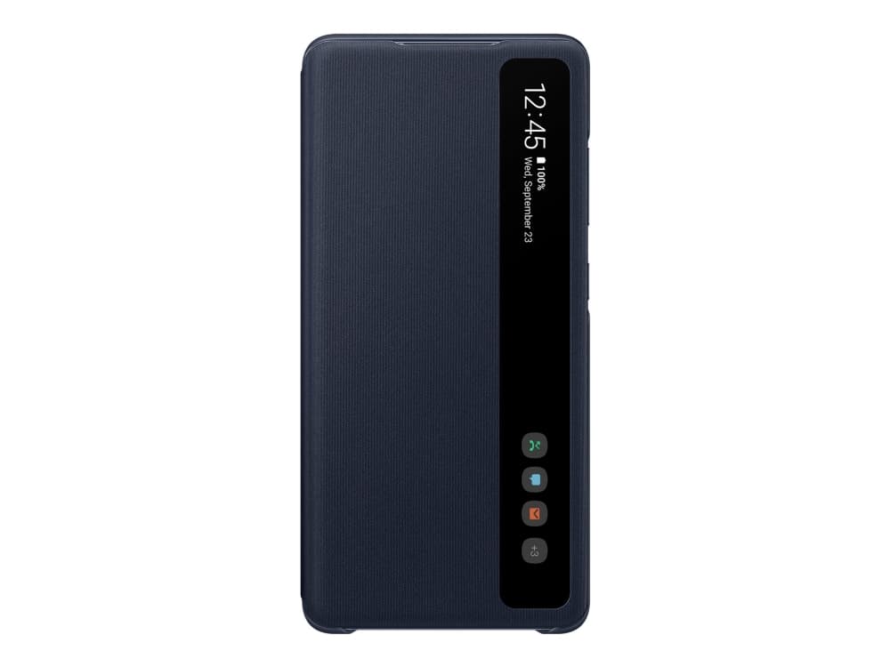 Samsung Clear View Cover EF-ZG780 - Vikbart fodral för mobiltelefon - marin - för Galaxy S20 FE, S20 FE 5G
