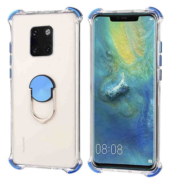 Stilsäkert Smidigt Skal med Ringhållare - Huawei Mate 20 Pro