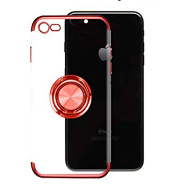 St�td�mpande Silikonskal med Ringh�llare - iPhone 7