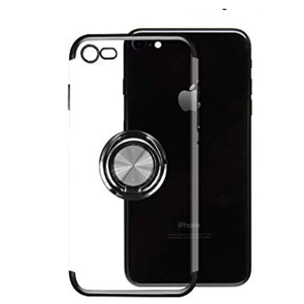 St�td�mpande Silikonskal med Ringh�llare - iPhone 7