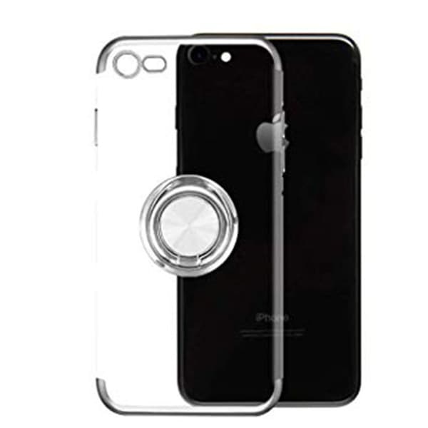 St�td�mpande Silikonskal med Ringh�llare - iPhone 7