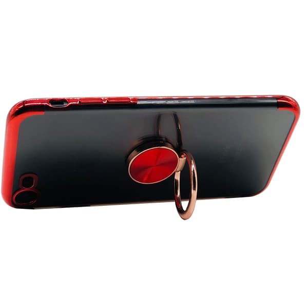 St�td�mpande Silikonskal med Ringh�llare - iPhone 7