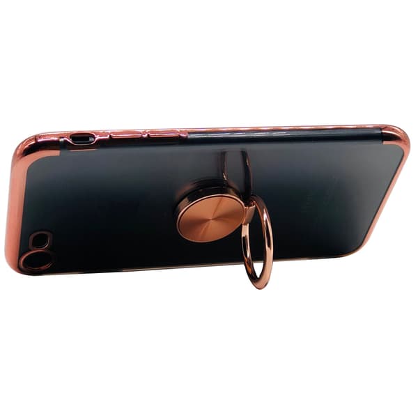 St�td�mpande Silikonskal med Ringh�llare - iPhone 7