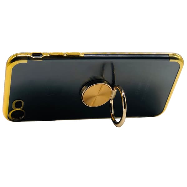 St�td�mpande Silikonskal med Ringh�llare - iPhone 7