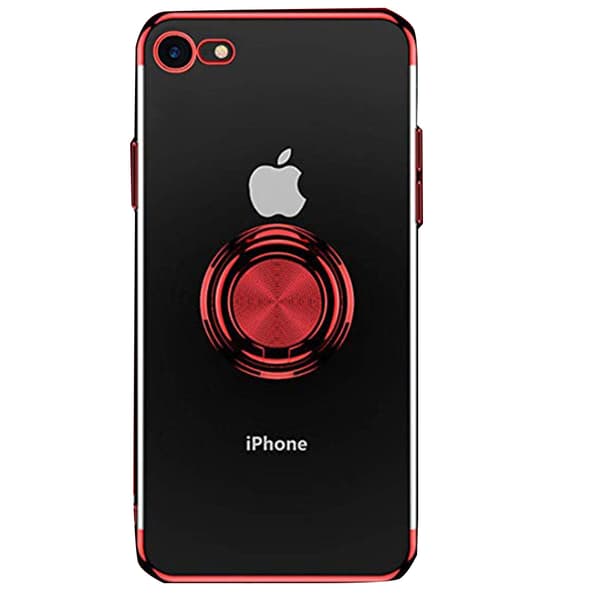St�td�mpande Silikonskal med Ringh�llare - iPhone 7