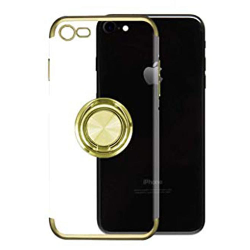 St�td�mpande Silikonskal med Ringh�llare - iPhone SE 2020