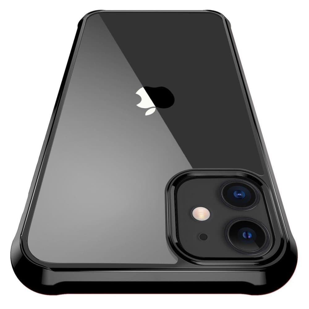 C4U® skal för iPhone 12 / 12 Pro / Mini / 12 Pro Max ShockBlack - Slimmat stötdämpande