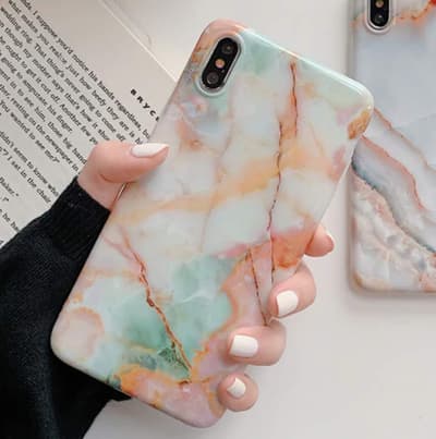 Aqua Green Marble - iPhone 11 Skal