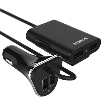Champion USB-oplader 12 / 24V 9.6A kabelbil