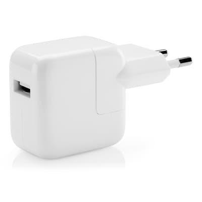 Apple 12W USB Oplader Original MGN03ZM/A Detail VIT iPhone iPad