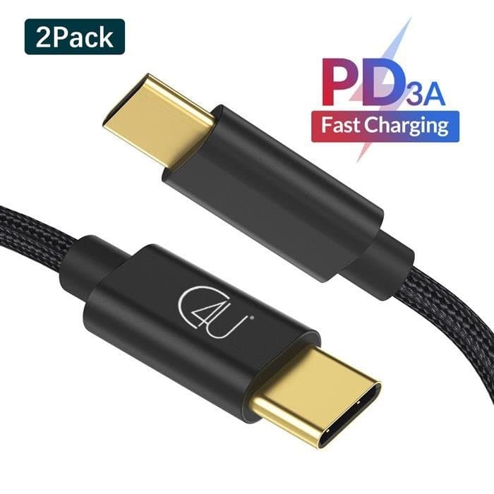 1m USB-C til USB-C 3A opladningskabel / fast opladning QC3.0 60W Android