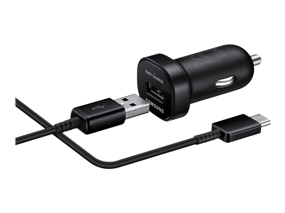 Samsung EP-LN930C - Strömadapter för bil - 2 A (USB) - på kabel: USB-C - svart - för Galaxy A3 (2017), A5 (2017), A7 (2017), Note7, S8, S8+