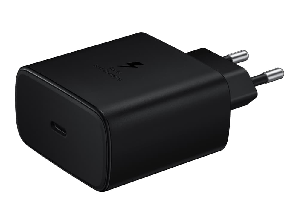 Samsung Travel Adapter EP-TA845 - Strømadapter - 45 watt - 3 A - Super Fast Charge 2.0 (USB-C) - på kabel: USB-C - svart - for Galaxy A70, A80, A90,