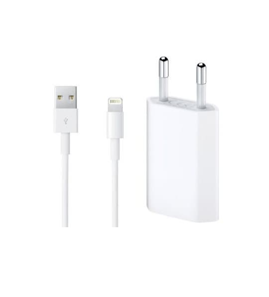 Oplader iPhone 5,6,7 + Lightning-kabel