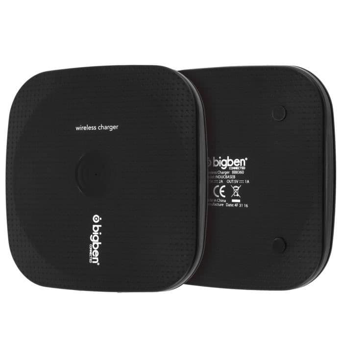 Baseoplader Trådløs induktion Qi til Smatphone - Sort - Bigben Smart