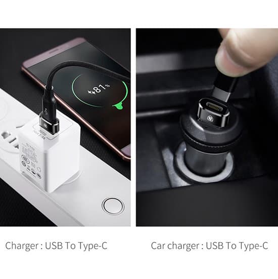 Baseus Adapter Exquisite USB-C Hona to USB-A Hane Aluminium Sort