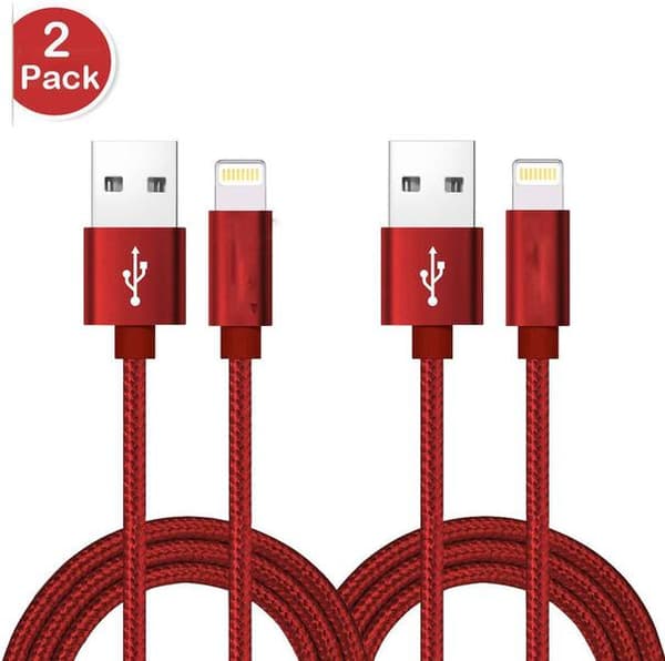 2 st top kvalitet 3 m iphone svart