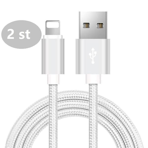 2 st top kvalitet 3 m iphone svart