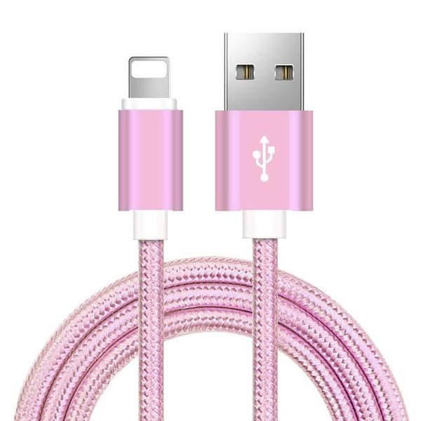 hög kvalitet 1 m iphone kabel rosa