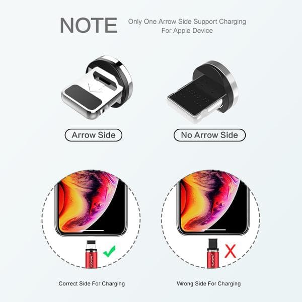 1m FLOVEME trådlös usb-C kabel röd