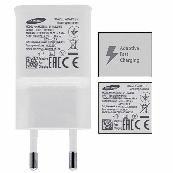 SAMSUNG EP-TA20EWE + Type C kabel vit