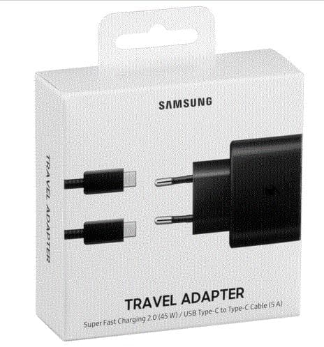 SAMSUNG EP-TA20EWE + Type C kabel vit