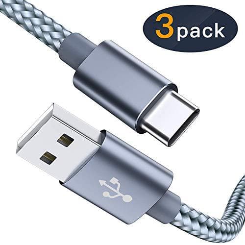 3 st hög kvalitet 2 m  usb-c rosa