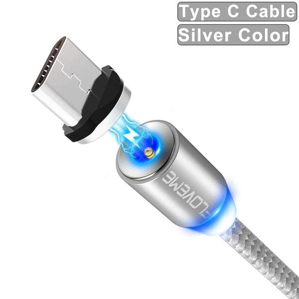 1m FLOVEME 3A Magnetic Type C Cable Series svart